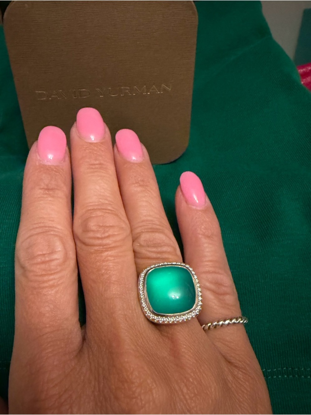 DAVID YURMAN ALBION® RING Lagoon Orchid and Diamonds, 15mm - Picture 7 of 9